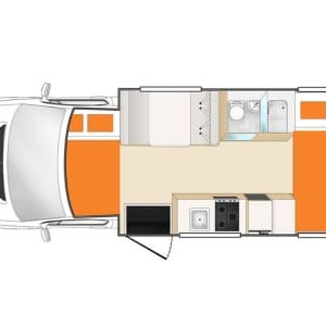 Apollo Euro Motorhome – 4 Berth Layout 2